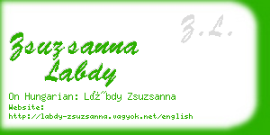 zsuzsanna labdy business card